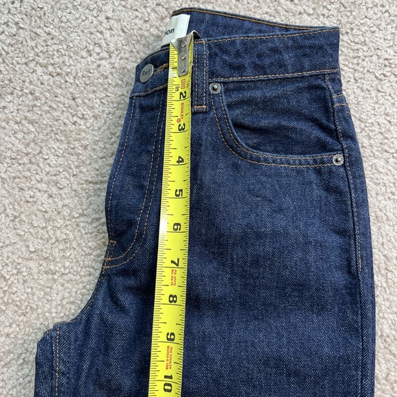 Reformation Womens 24 Winona Mid Slim Blue Jean Dark Wash - Picture 10 of 11